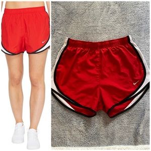 Red Nike Dry Tempo Running Shorts - Size Medium